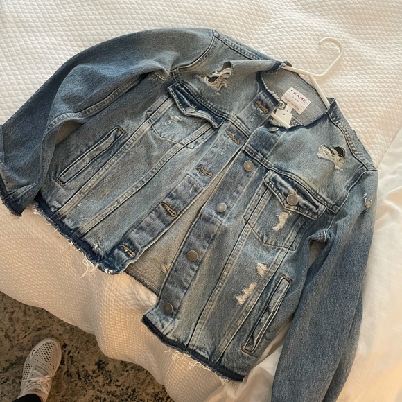 FRAME denim jean jacket size Small - NEVER WORN - Picture 1 of 4